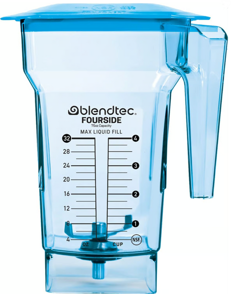 Blendtec BA-40-713-B01 | Coloured Fourside Jar | for Commercial Blender | Blue Jar
