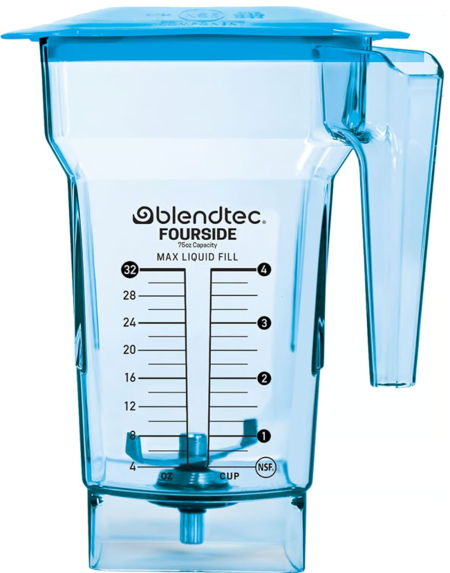 Blendtec BA-40-713-B11 | Coloured Fourside Jar | For Commercial Blender | Blue Jar Bulk purchase 11+ Jar
