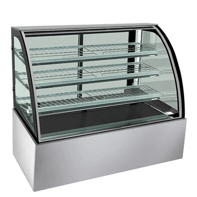 Bonvue SL850 | Chilled Food Display | Food Display Curved Glass | Sliding Glass Doors | 1500mm