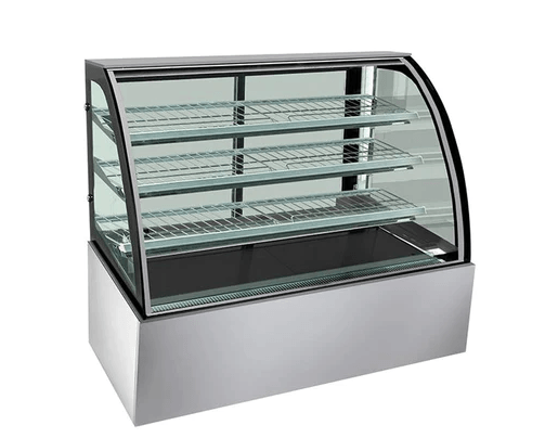 Bonvue SL850 | Chilled Food Display | Food Display Curved Glass | Sliding Glass Doors | 1500mm
