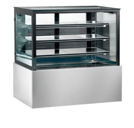 Bonvue SL880V | Chilled Food Display | Food Display Square Glass | Sliding Glass Doors | 2400mm