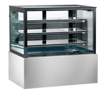 Bonvue SL880V | Chilled Food Display | Food Display Square Glass | Sliding Glass Doors | 2400mm