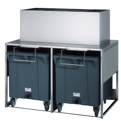 Brema DRB100 I Ice Storage Container I Stainless Ice Bin I With Moulded Trolley I Ice Bin I Ice Storage 50Kg