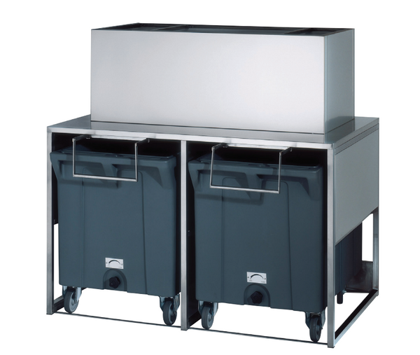 Brema DRB100 I Ice Storage Container I Stainless Ice Bin I With Moulded Trolley I Ice Bin I Ice Storage 50Kg