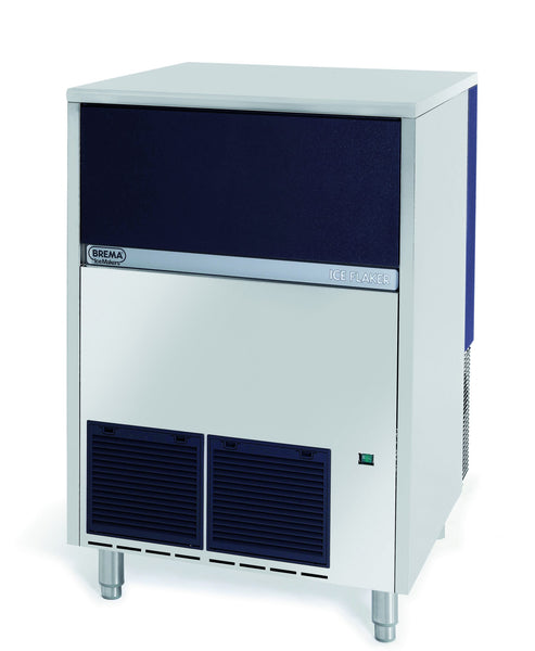 Brema GB1555A-HC-DP | Granular Ice Flaker | With Internal Storage Bin | & Drain Pump | Ice Maker | Storage 55Kg