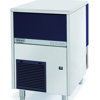 Brema GB903A-HC-DP | Granular Ice Flaker | With Internal Storage Bin | & Drain Pump | Ice Maker | Storage 30Kg