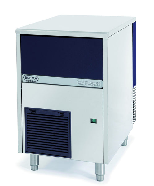 Brema GB903A-HC-DP | Granular Ice Flaker | With Internal Storage Bin | & Drain Pump | Ice Maker | Storage 30Kg