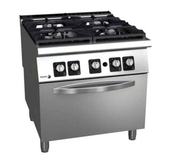 Gas Range Stove with Gas Oven, F.E.D C-G941H, Fagor, 900 Series, 4 Burner, Gas Stove