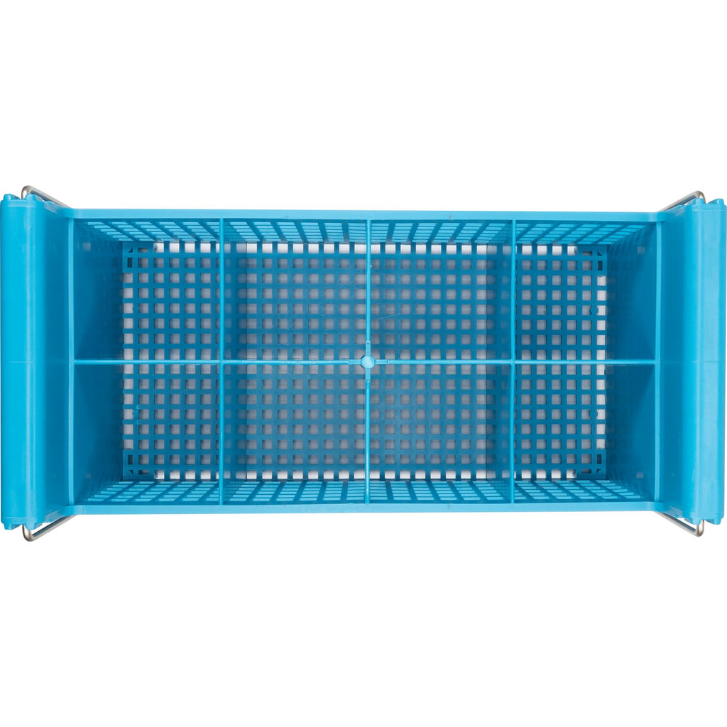 Carlisle C32P214 | Perma-Sil™ 8-Compartment Dishwash Cutlery Storage Basket | Blue | Case of 6