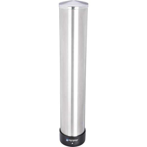 San Jamar C3400P | Wall Mount Pull Type Cup Dispensers | Stainless Steel