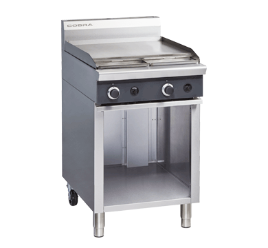 Griddle Gas Cooktop, Cobra, C6B, Cabinet Base Under, Cooktop