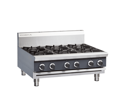 6 Burner Gas Stove, Cobra, C9D-B, 6 Burner, Gas Cooktop, Bench Model