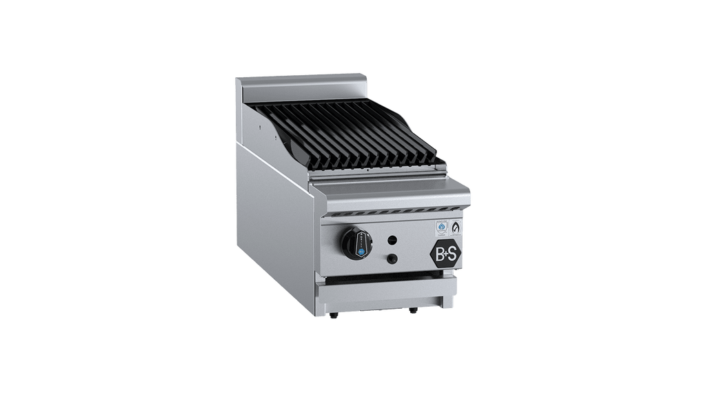 B+S Black Series CBR-3BM Char Broiler 300mm Bench Mounted