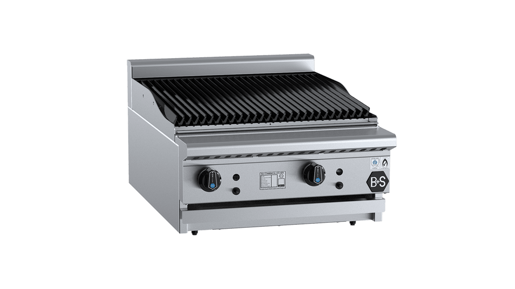 B+S Black Series CBR-6BM Char Broiler 600mm Bench Mounted