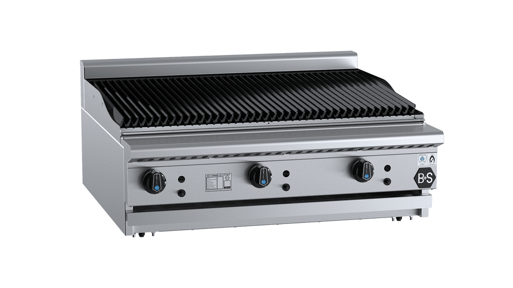 B+S Black Series CBR-9BM Char Broiler 900mm Bench Mounted