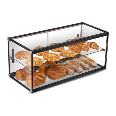 Exquisite CD90 | Two Tiers Flat Glass Ambient Cake Display