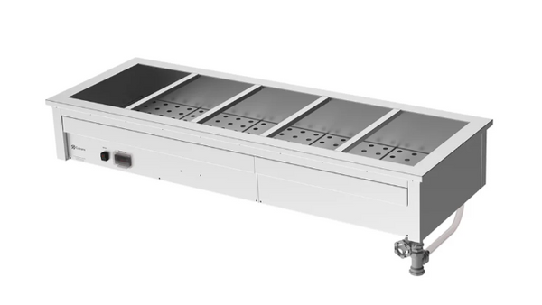Culinaire CH.BM.D.5 | 5 Module Drop In | Commercial Bain Marie | Benchtop | Bain Marie