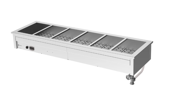Culinaire CH.BM.D.6 | 6 Module Drop In | Commercial Bain Marie | Benchtop | Bain Marie