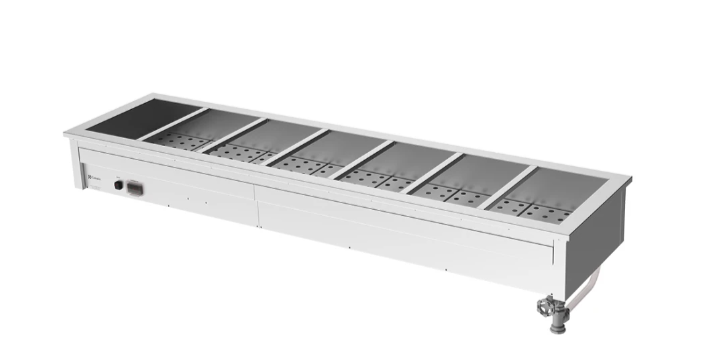Culinaire CH.BM.D.7 | 7 Module Drop In | Commercial Bain Marie | Benchtop | Bain Marie