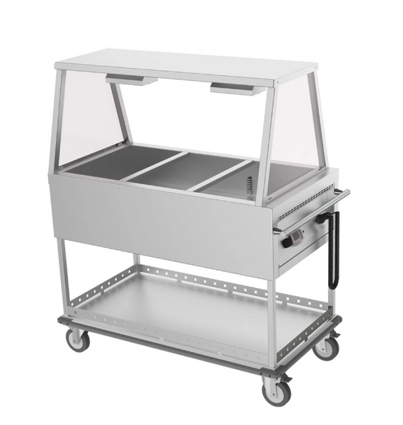 Mobile Bain Marie, Culinaire CH.BMM.GA.3, 3 Module, with A Frame Gantry