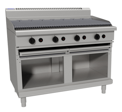 Waldorf CHL8120G-CB I Gas Chargrill I Cabinet Base I Low Back I Version I Commercial Char Grill