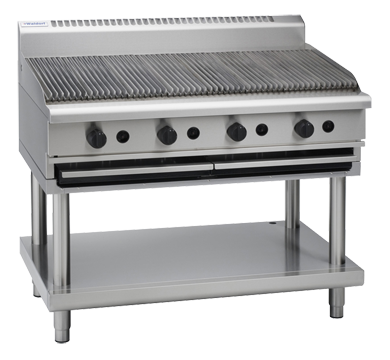 Waldorf CHL8120G-LS I Gas Chargrill I Leg Stand I Low Back I Version I Commercial Char Grill
