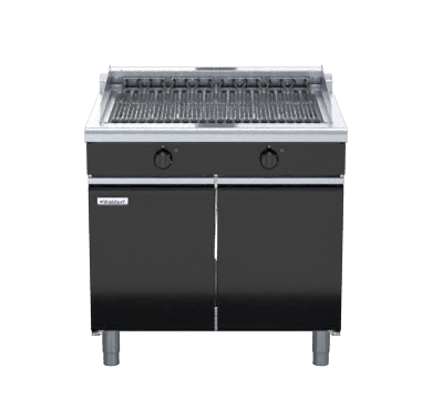 Waldorf Bold CHLB8900ED-CD | 900mm Electric Chargrill Low Back Version | Cabinet Base