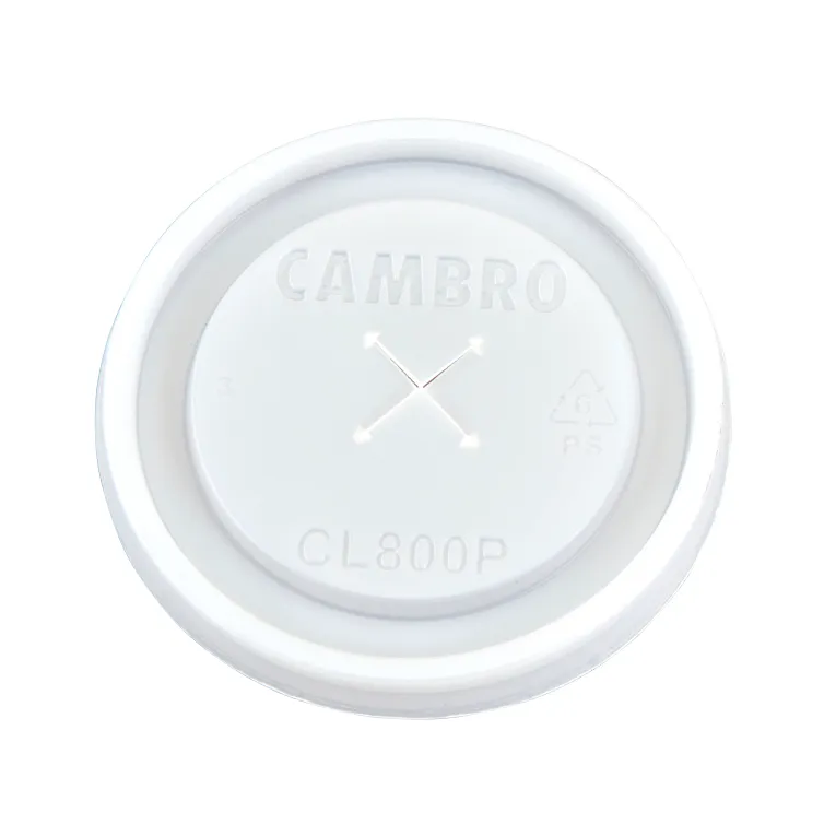 Cambro CL800P190 I Disposable Lids for Colorware Camwear Tumblers 800P I Translucent