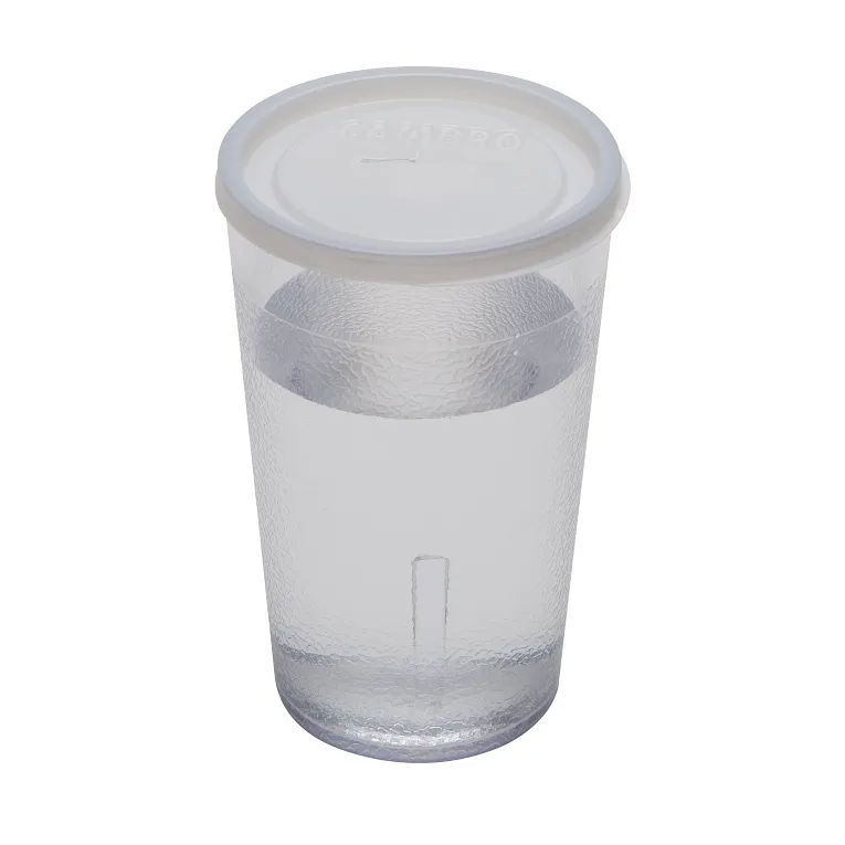 Cambro CLJ6190 I Disposable Lids for Tumblers I Translucent