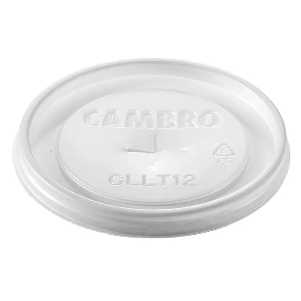 Cambro CLLT12190 I Disposable Lids for Laguna Tumbler LT12 I Translucent
