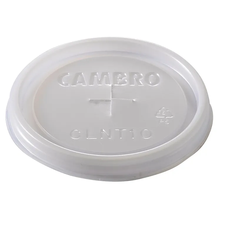 Cambro CLNT10190 I Disposable Lids for Tumblers I Translucent