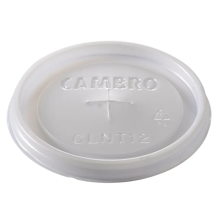 Cambro CLNT12190 I Disposable Lids for 355 mL Tumblers I Translucent