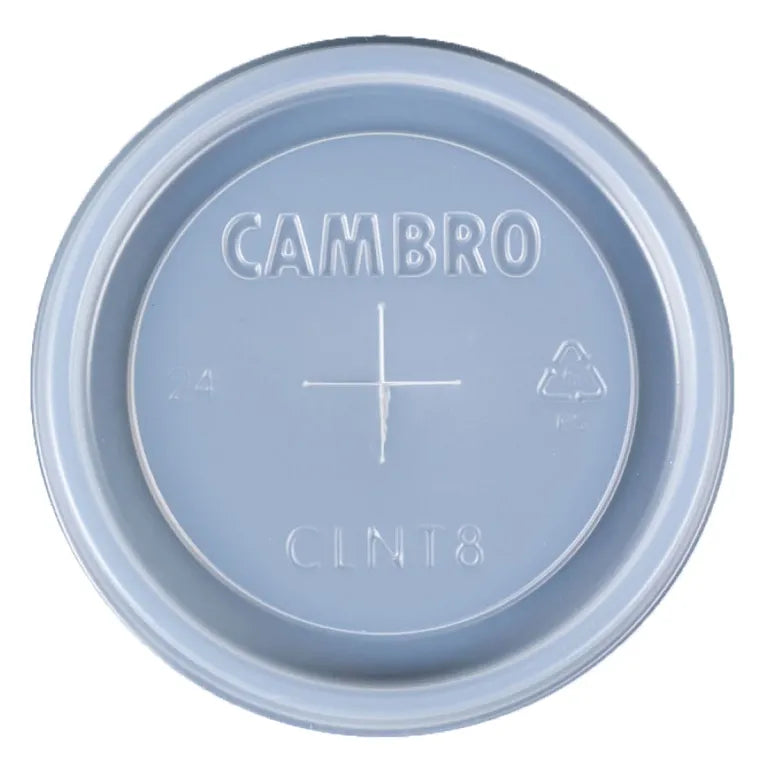 Cambro CLAM8B5190 I Disposable Lids for 473 mL Tumblers I Translucent