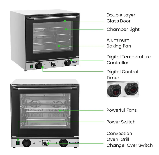 F.E.D YXD-3DI I ConvectMax Oven I Convection Oven I Digital Convection Oven with Grill