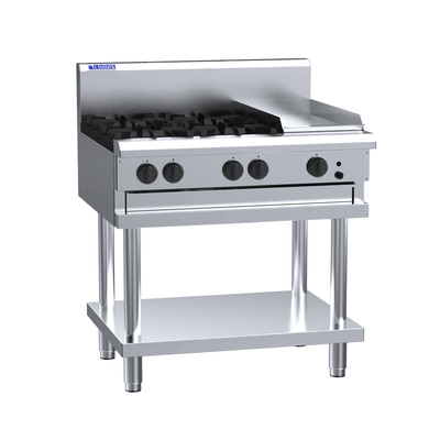 Luus CS-4B3P I 4 Burner I Griddle I Griddle Cooktop (127KG)