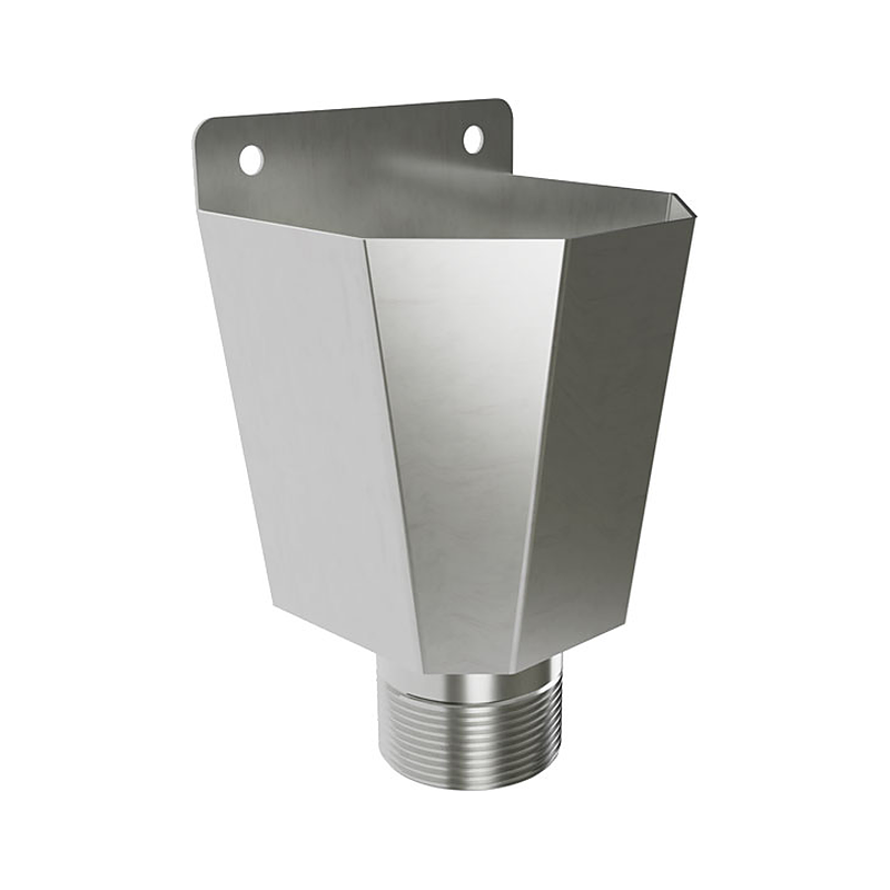 3monkeez CS-WMTUND Stainless Steel Wall Mount Tundish, 100mmW x 85mmD x 160mmH, 40mm BSP Outlet, 1.2mm 304 Grade Stainless Steel