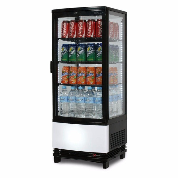 Countertop Display Fridge, Bromic CT0100G4BC-NR, Single Door, Display Fridge, 100L, Curved Glass, Beer Fridge