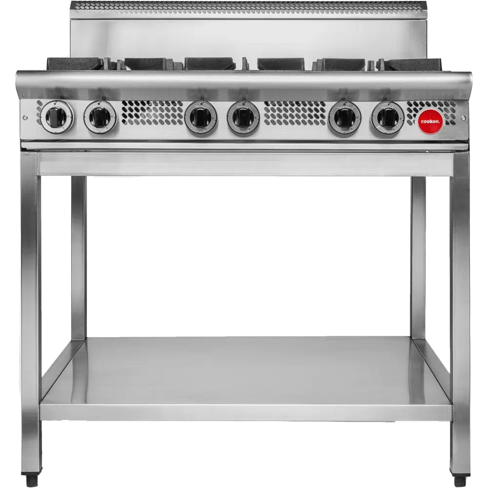 Gas Cooktop Griddle, Cookon, CT6-FF, 6 Burner Stove, with Flame Failure