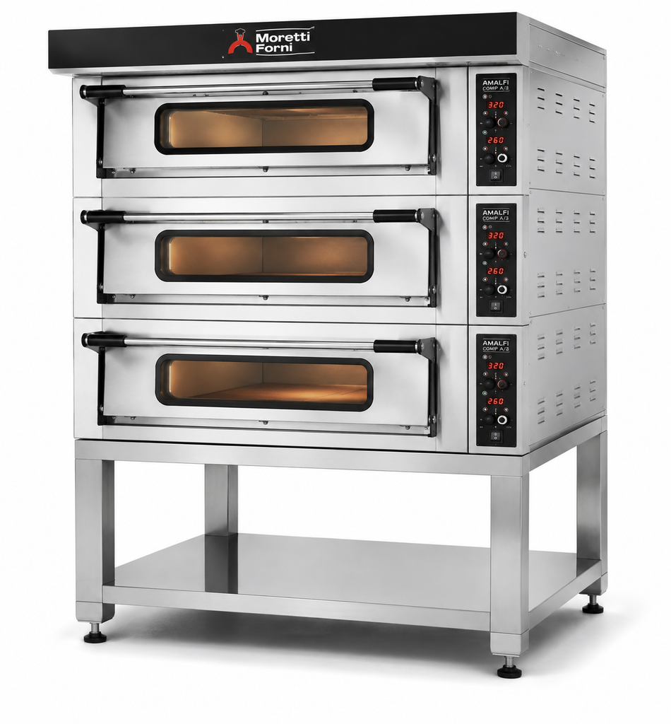Moretti COMP A/3/SP | Amalfi Triple Deck Oven on Stand