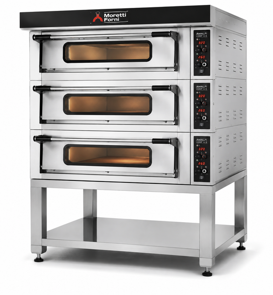Moretti COMP A/3/SP | Amalfi Triple Deck Oven on Stand