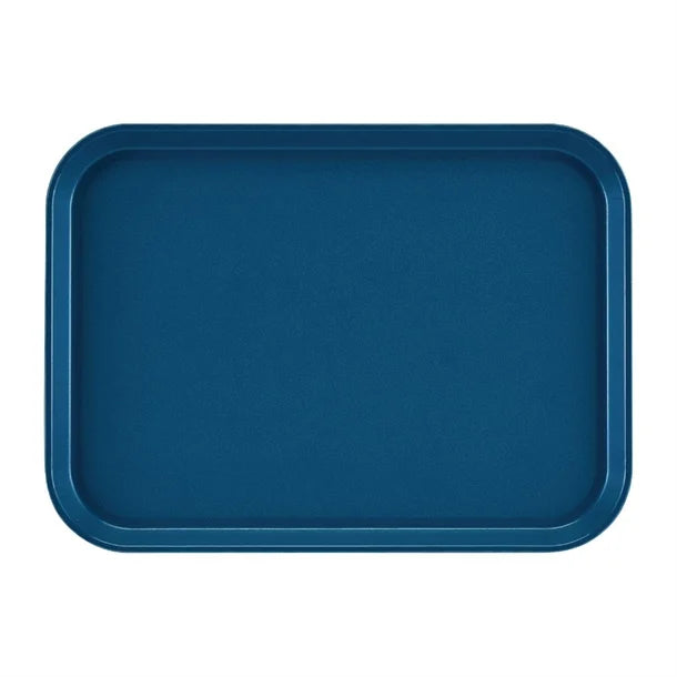 Cambro 1216ET503 I EpicTread Rectangular Trays I 30.5 x 41.5 cm I Spanish Blue I Case of 12