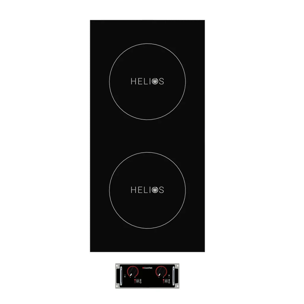 Cooktek HRD.9500.FB35.4 | Helios Induction Cooktop | Dual Hob | Drop-In | Front to Back | Induction Cooktop