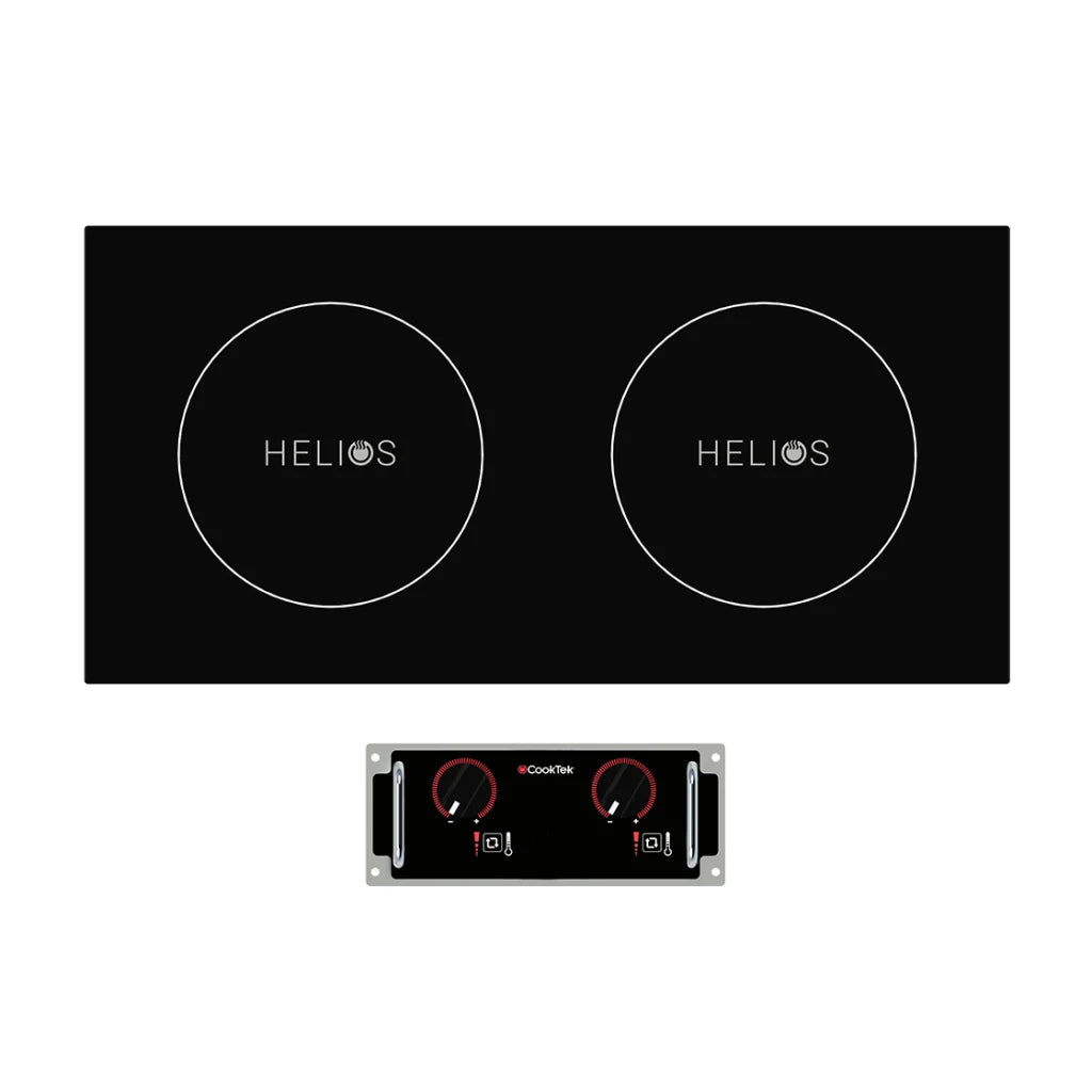 Cooktek HRD.9500.SS35.4 | Helios Induction Cooktop | Dual Hob | Drop-In | Side by Side | Induction Cooktop