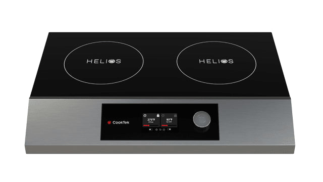 Cooktek HTF.9500.SS35.4 | Helios Touch Induction Cooktop | Dual Hob | Side by Side | Countertop | Induction Cooktop
