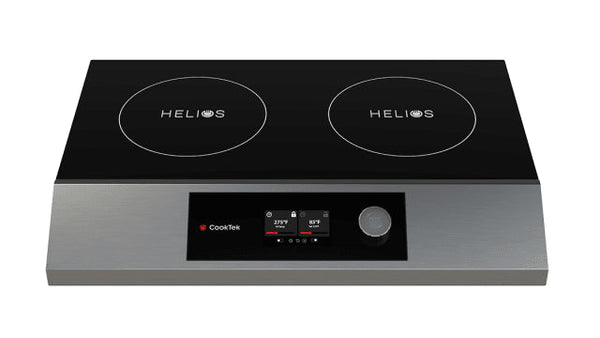Cooktek HTF.9500.SS35.4 | Helios Touch Induction Cooktop | Dual Hob | Side by Side | Countertop | Induction Cooktop