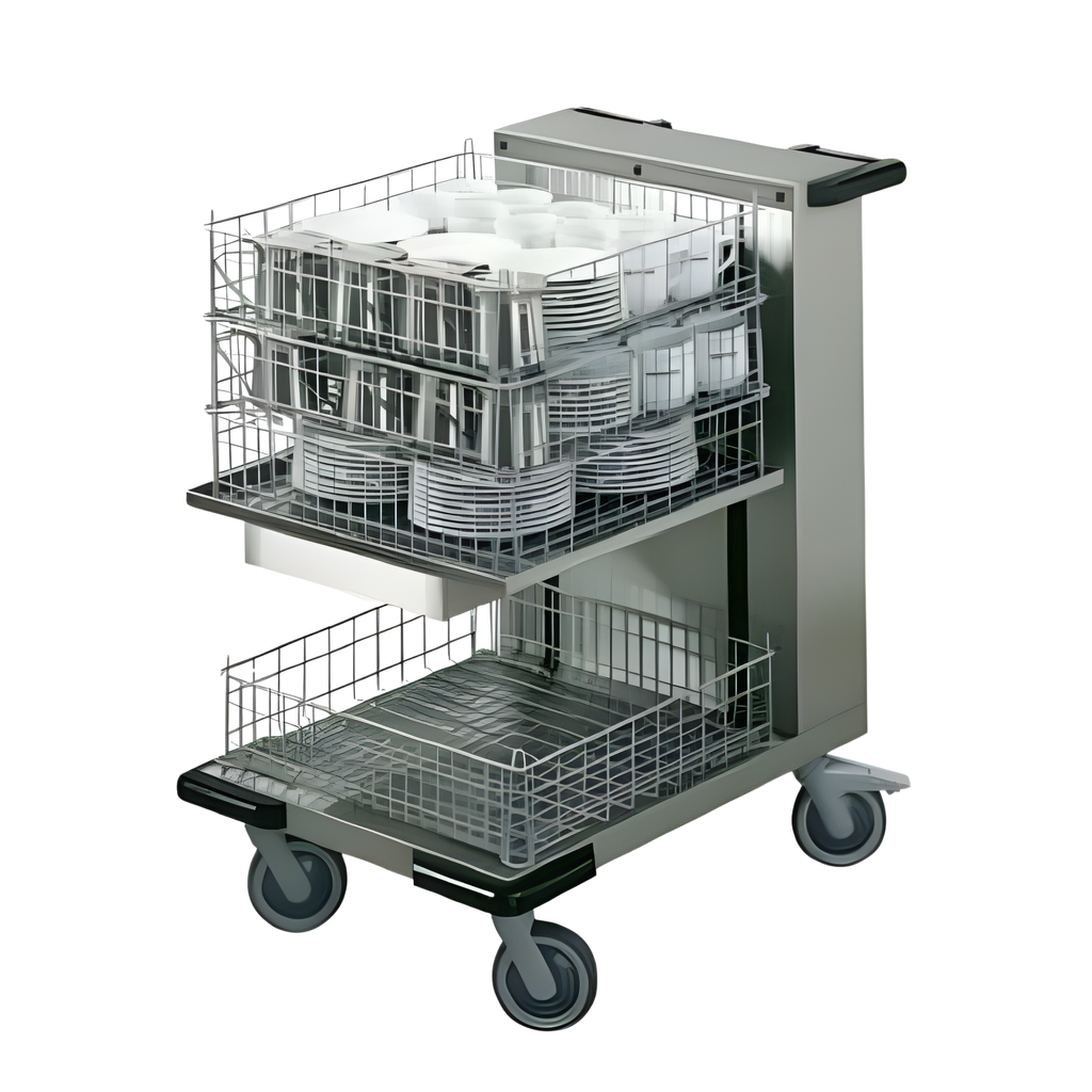 Hupfer OKO-50-50 Open Mobile Basket Dispenser I Non-Heated I 500 X 500mm