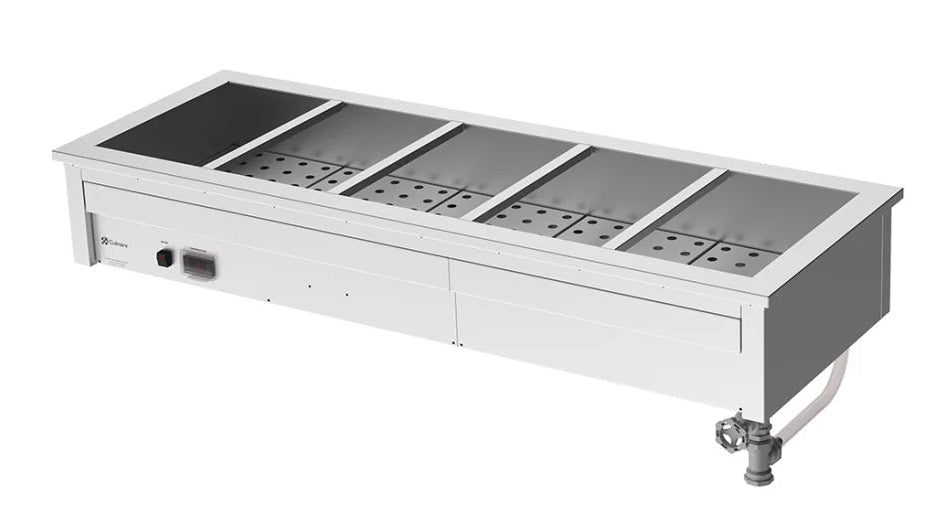 Culinaire CH.BM.U.5 | 5 Module | Undercounter | Commercial Bain Marie | Under Bench | Bain Marie