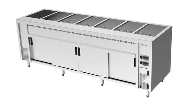Culinaire CH.BMH.U.7 | Hot Cupboard | 7 Module | Undercounter | Commercial Bain Marie I Under Bench | Bain Marie