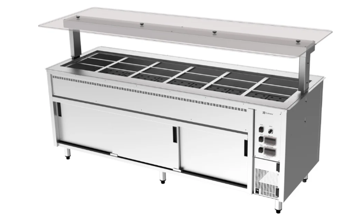 Culinaire CH.BMHC.U.GSF.6 | Hot Cupboard | 6 Bay | Bain Marie Drop In | Commercial Bain Marie | Undercounter | Counter Line | Under Bench | Bain Marie