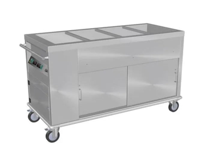 Culinaire CH.BMHM.4 | 4 Modules | Island Bain Marie | Hot Cupboard | Commercial Bain Marie | Mobile | Bain Marie
